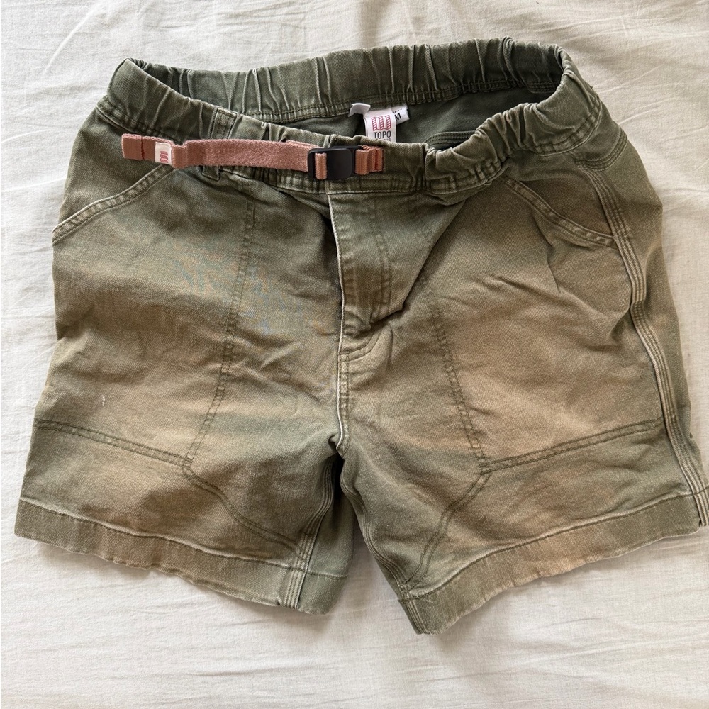 TOPO Designs Men’s Olive Mountain Shorts Size M